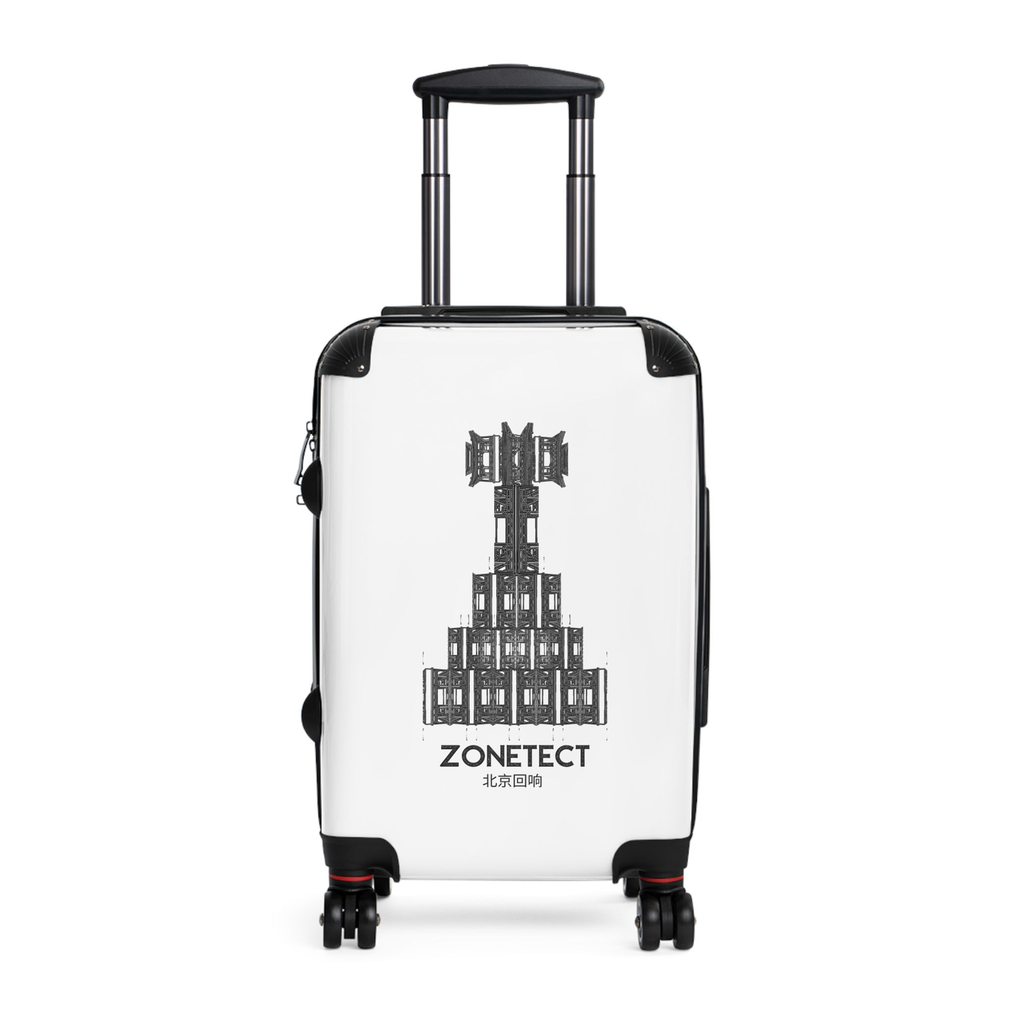 Zonetect Temple Core Graphic Suitcase