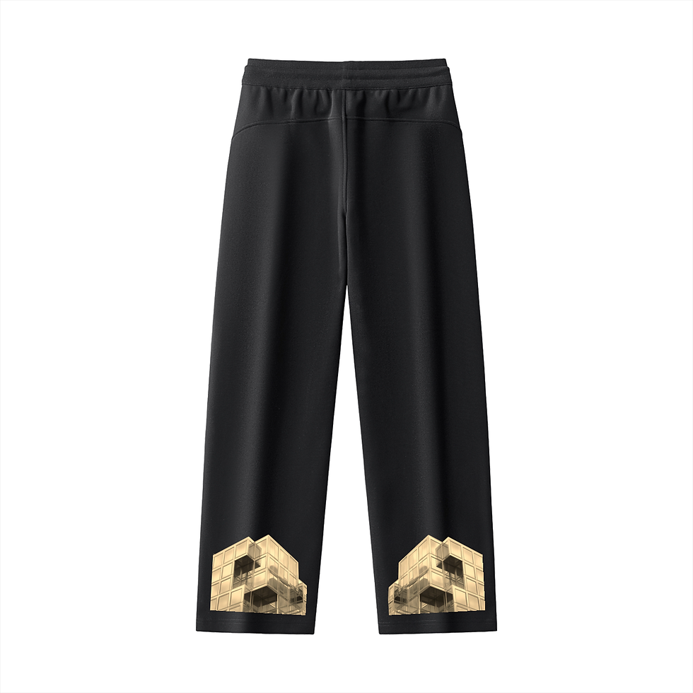 ZT Gold Nugget Essential Drawstring Straight-Leg Sweatpants