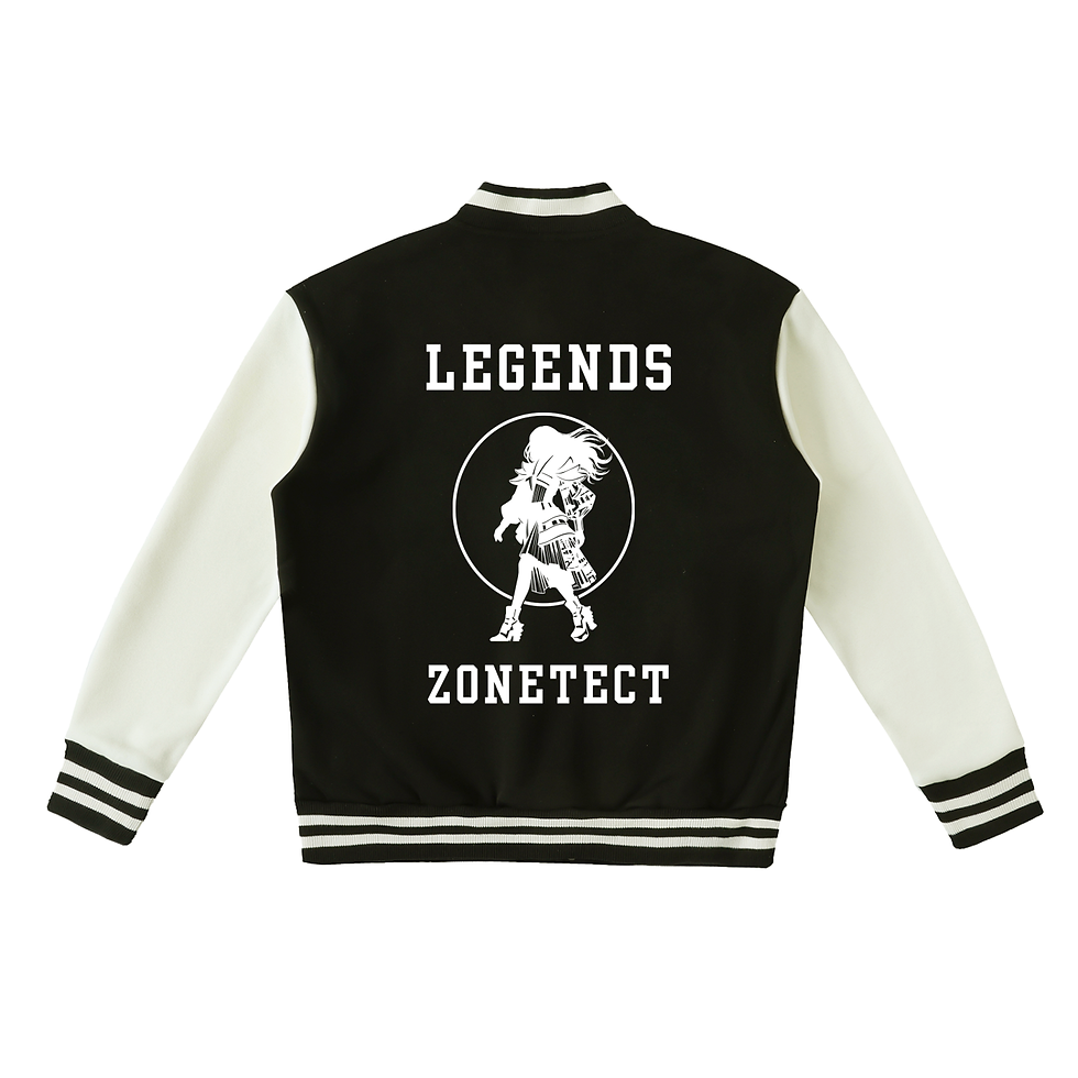 Zenchi Two-Tone Fleeced Varsity Jacket