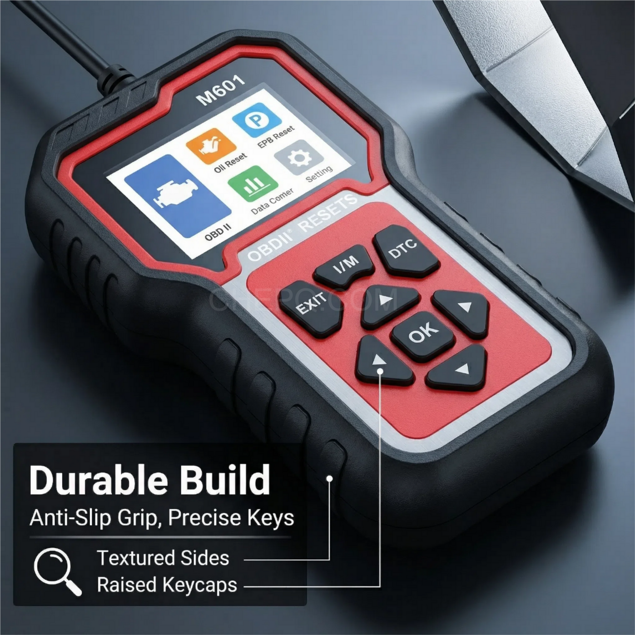 CHEPQ M601 OBD Diagnostic Scanner with Multi Reset and Service Functions