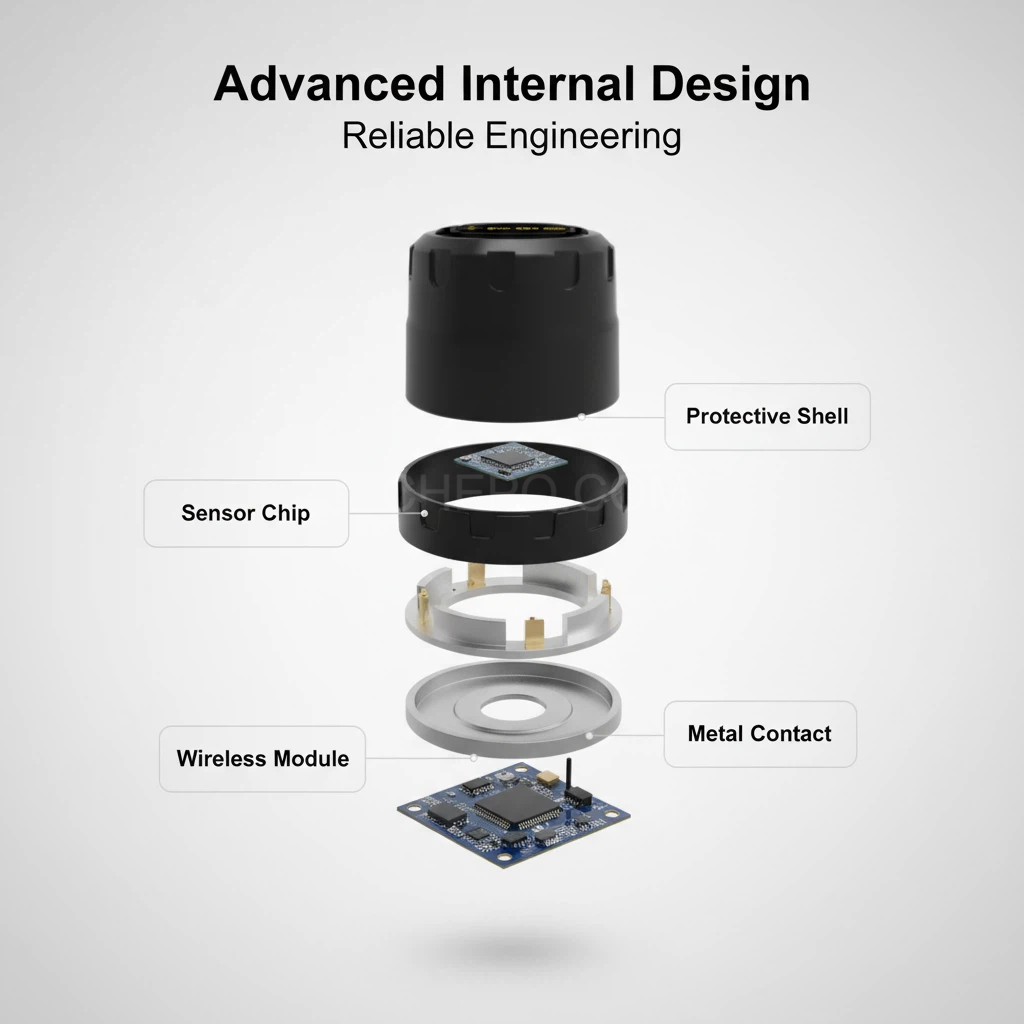 V101B Wireless Tire Pressure Sensor | Bluetooth TPMS for iOS & Android