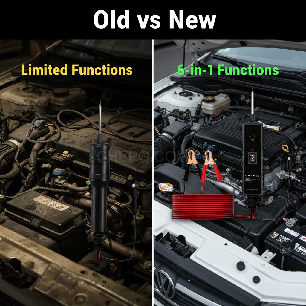 P55 Automotive Power Probe | 12–24V Circuit Tester & Short Finder