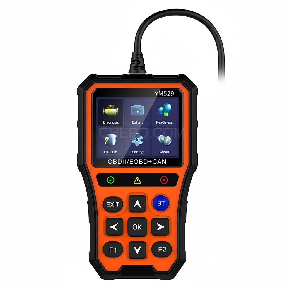 YM529 Bluetooth OBD2 Diagnostic Scanner with 2.8-Inch IPS Screen for Gasoline