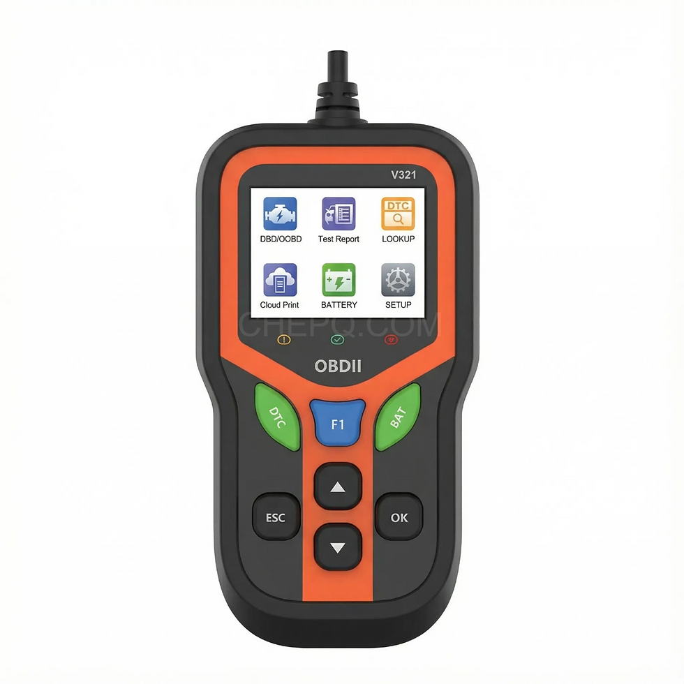 CHEPQ V321 2-in-1 Battery Tester & OBD2 Engine Diagnostic Scanner