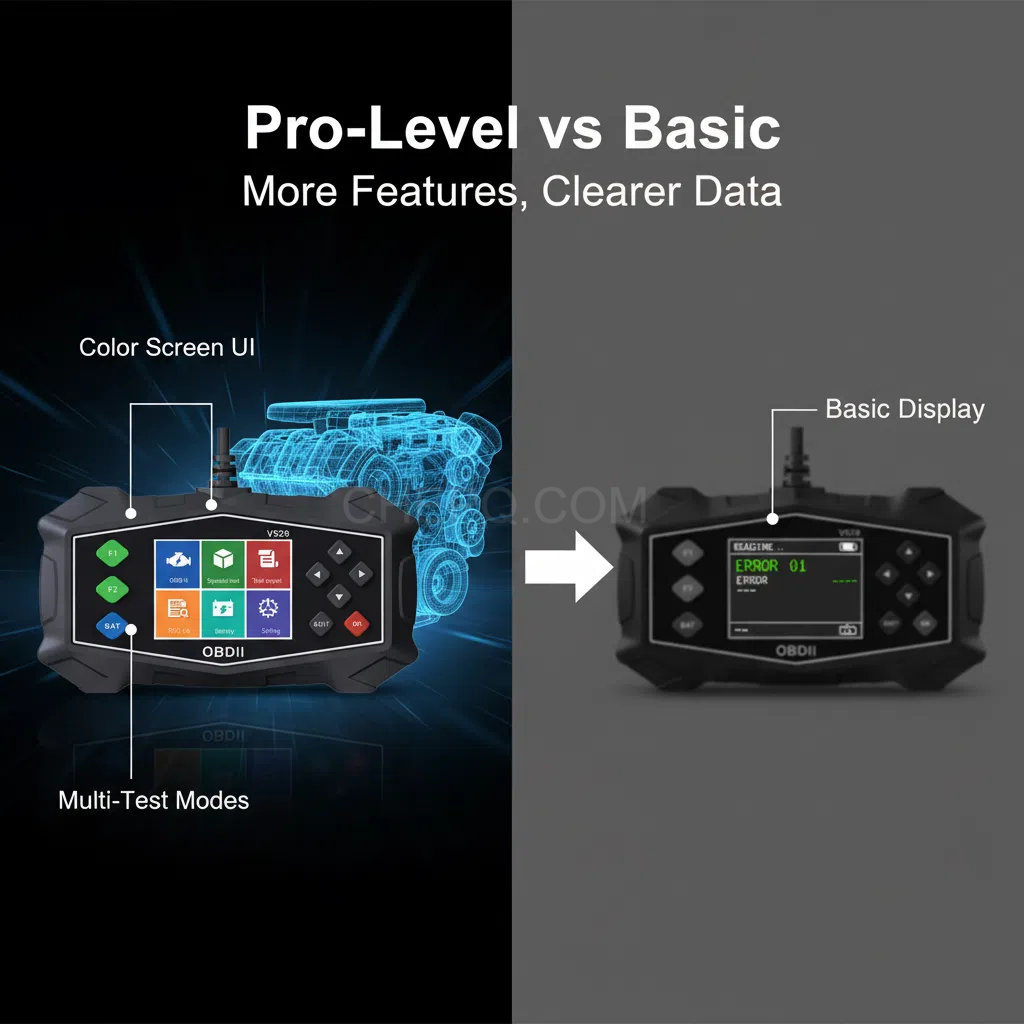 CHEPQ V529 Automotive Performance & OBD2 Maintenance Diagnostic Tool