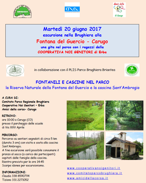 Escursione in Riserva con i ragazzi della cooperativa "Noi Genitori" di Erba