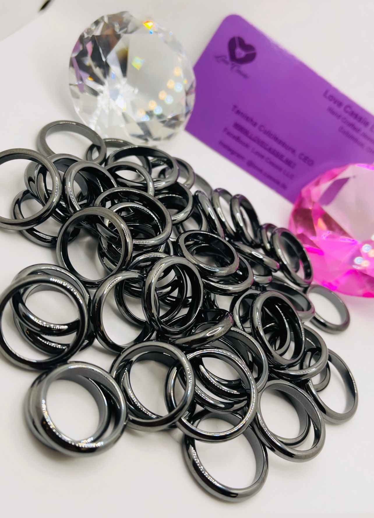 Hematite Healing Rings