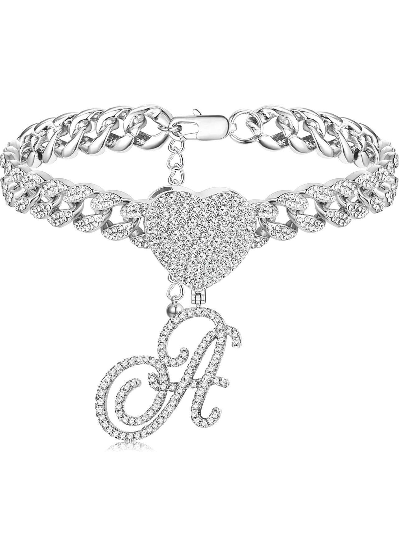 Blinged Out Initial Anklet