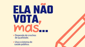 ELA NÃO VOTA, MAS...