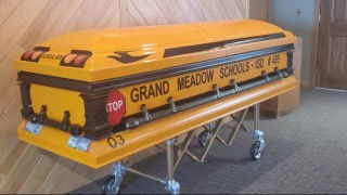 Longtime School Bus Driver to be Buried in a Custom Casket.