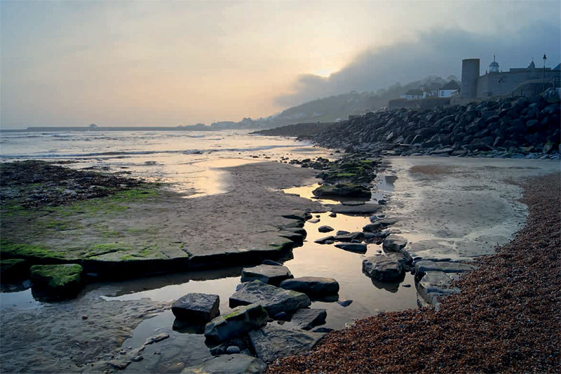 Lyme Regis - Church Beach Sunset