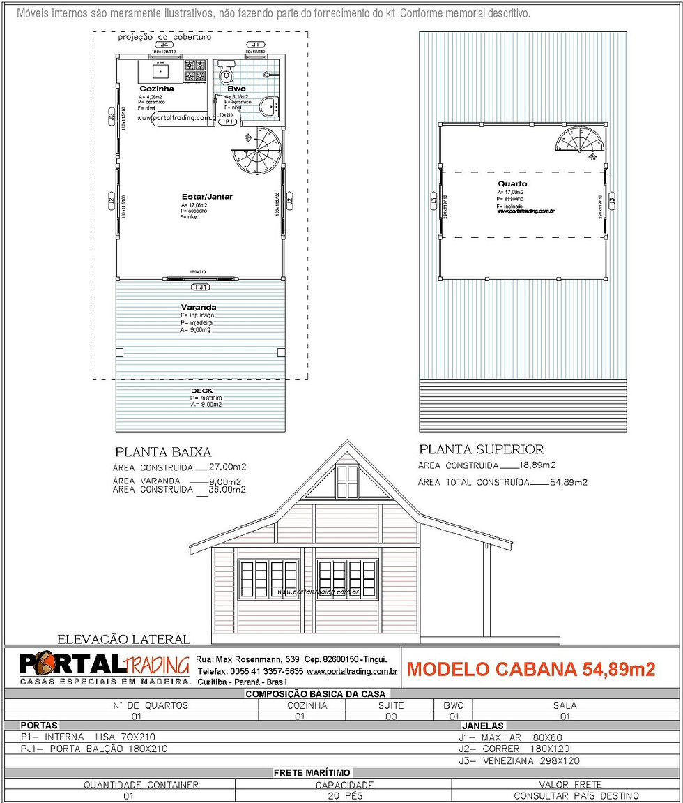 CABANA 54,89m2