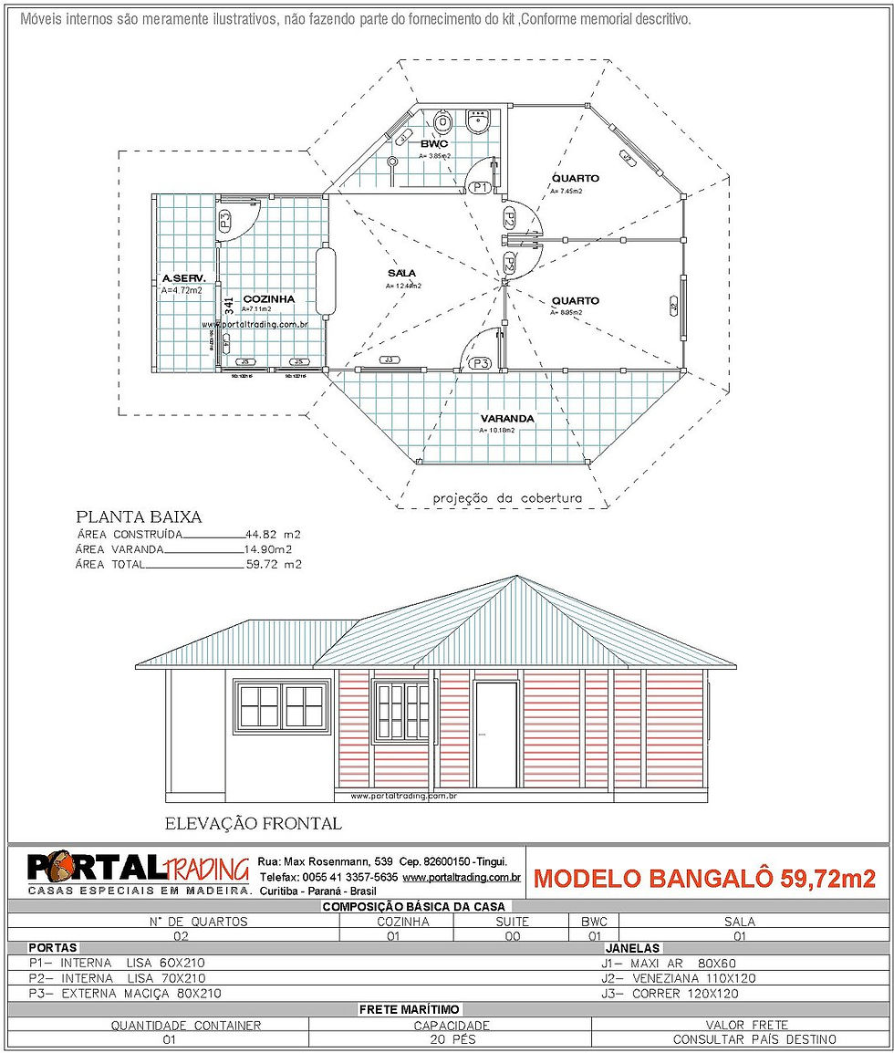 Bangalo 59,72m2