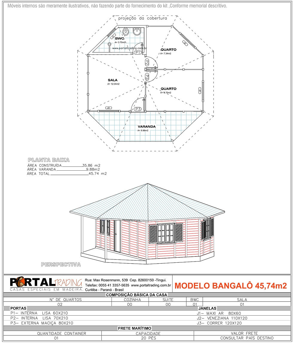 Bangalo 45,74m2