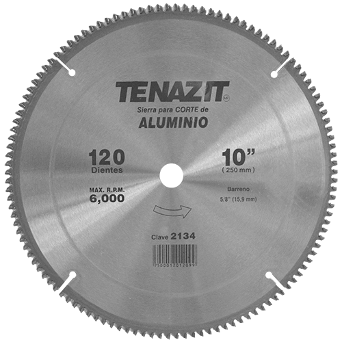 Sierra metalica para metales no ferrosos - 120 Dientes