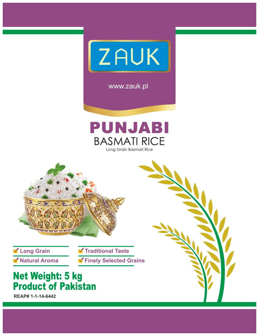 RICE ZAUK PUNJABI BASMATI 5KG