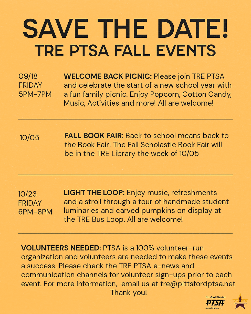 2026 TRE PTSA Fall Events(1)