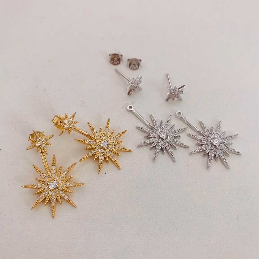 Miniatura: ORECCHINI SUPERNOVA PLACCATO ORO