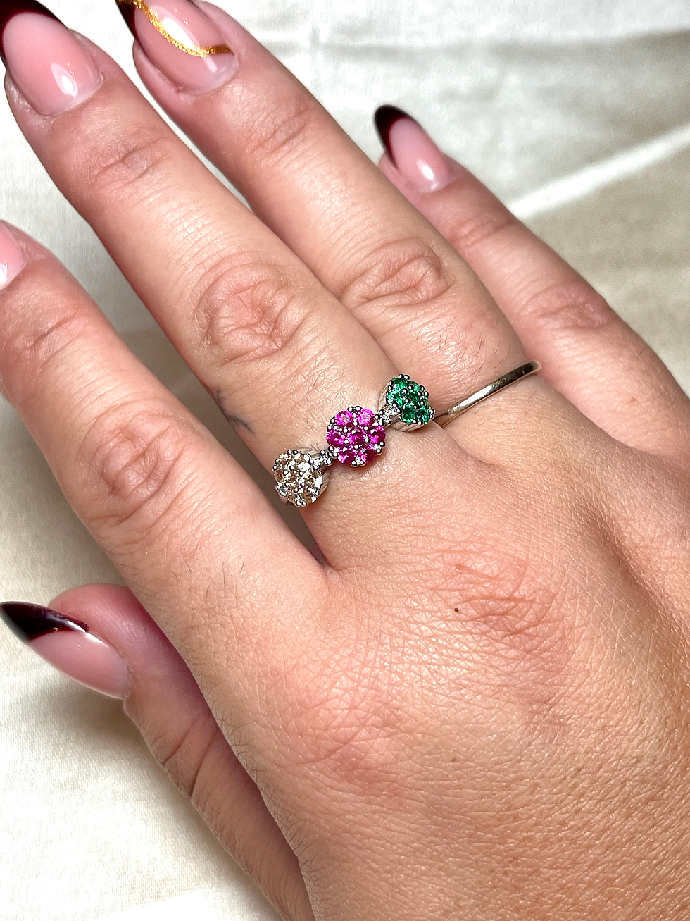 Miniatura: ANELLO ADRIANA SILVER