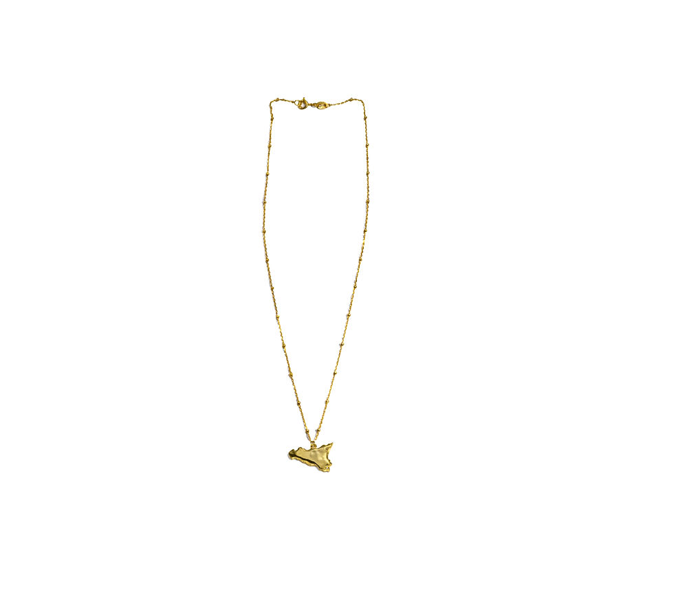 Miniatura: COLLANA SICILIA PLACCATO ORO
