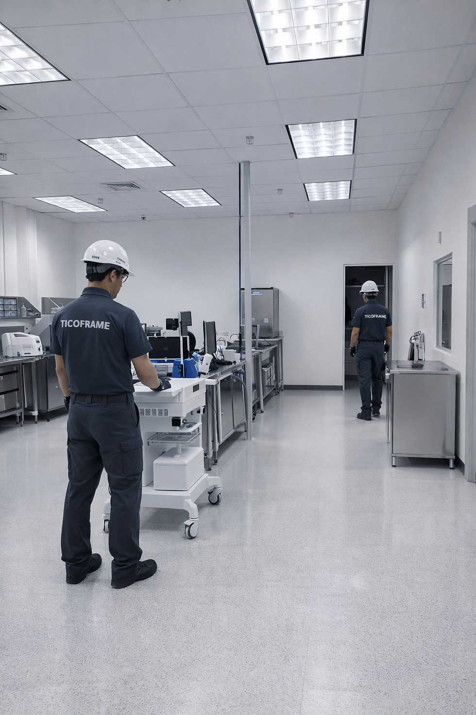 Trabajos para industria médica y cuartos limpios en Costa Rica
