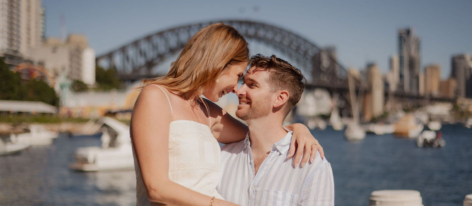 Couple at Wendy's Secret Garden Sydney proposal — candid photography by Studio Tangerine
