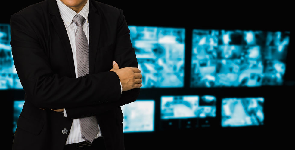 Business concept cctv, blurred photo, Bl