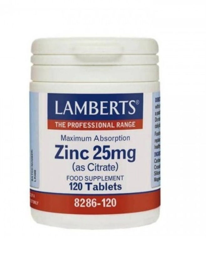 Lamberts zinc 25mg 120 tablets