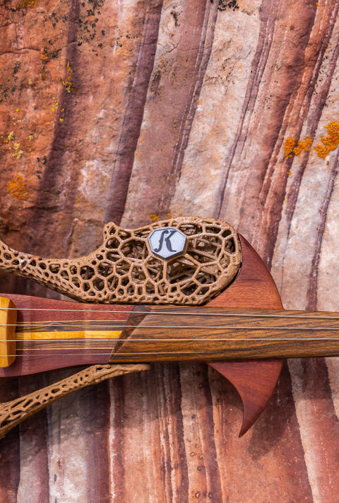 electric Violin ground terra brown strikell 3d print 2