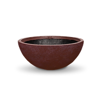 32-inch round fountain bowl in a merlot red-brown finish, filters up to 1,750 gallon ponds