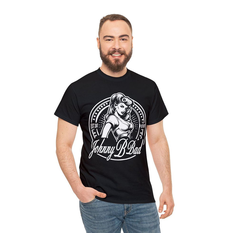Thumbnail: Johnny B Bad Original 4 Unisex Heavy Cotton Tee