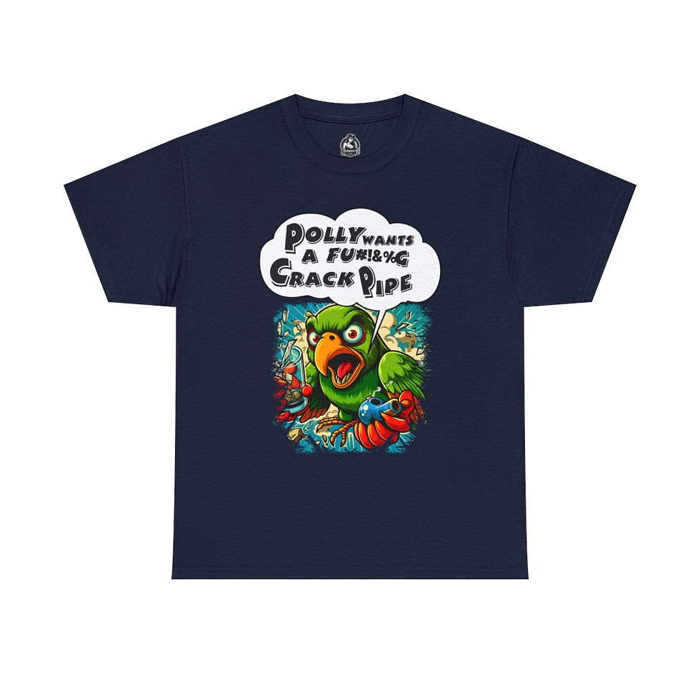 Thumbnail: Polly Wants Crack Unisex Heavy Cotton Tee