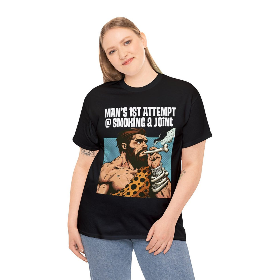Thumbnail: Mans First Joint Unisex Heavy Cotton Tee