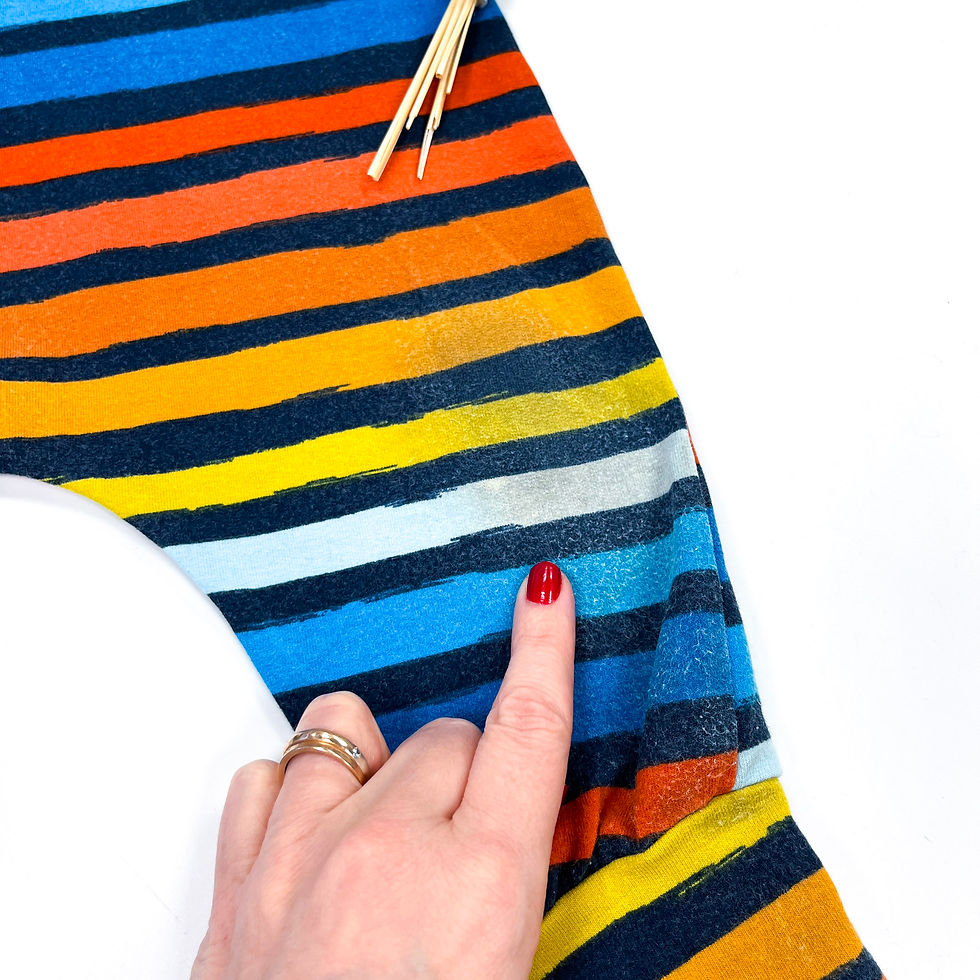 Thumbnail: 6-12m Rainbow Stripe Romper