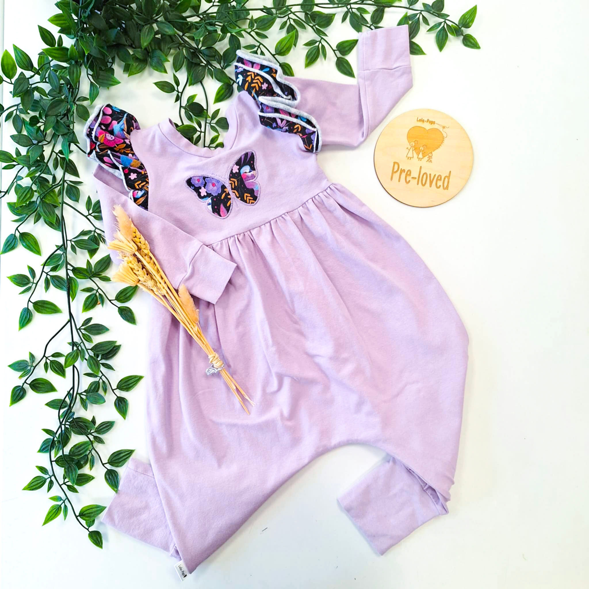 1-2y Lilac Frilly Romper