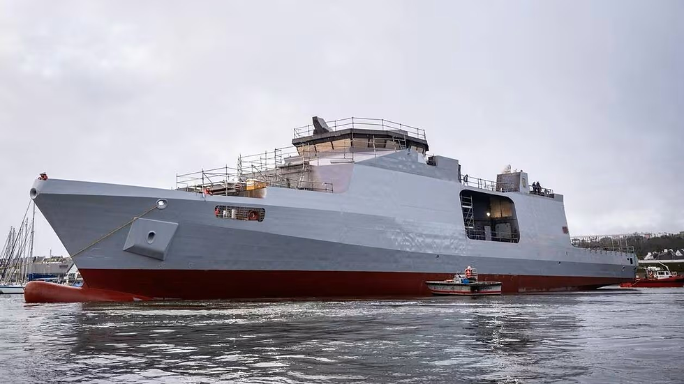 Le nouveau patrouilleur mis à l’eau par Piriou