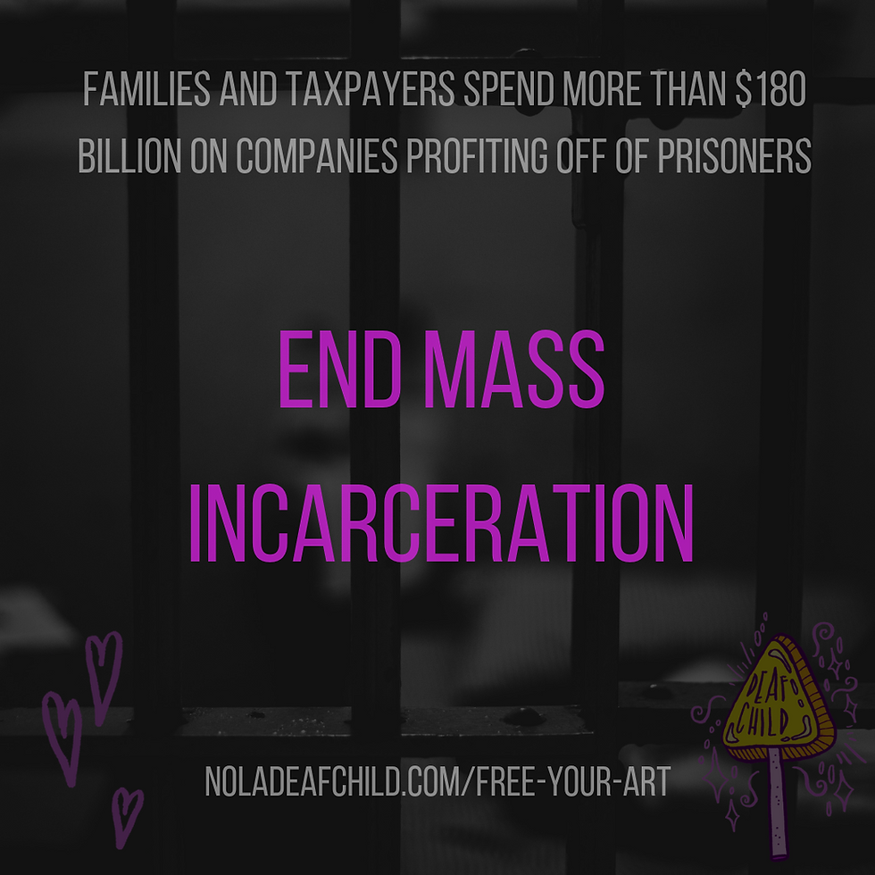 mass incarceration not ok, financial motives of prison industry, end mass incarceration