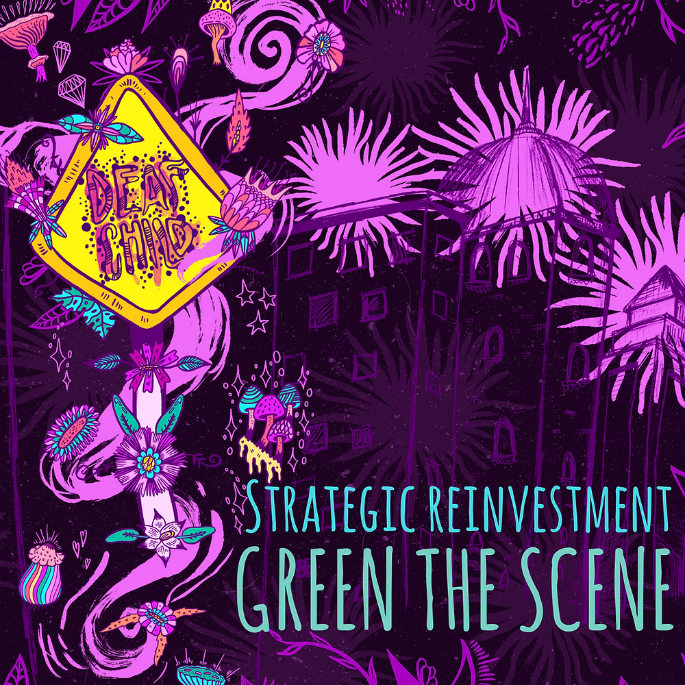 strategic reinvestment, green the scene, maya jevans illustrations