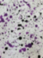 Purple and black abstract splatter