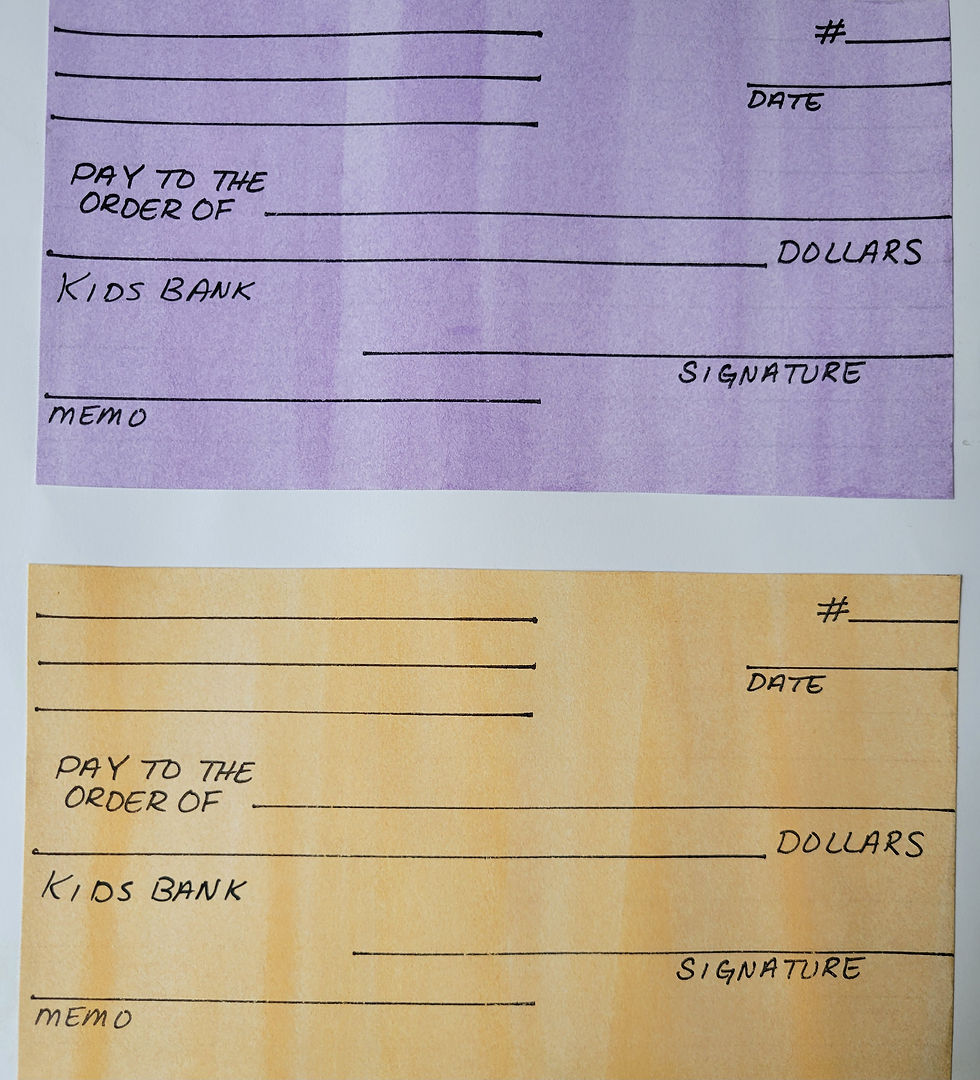 Checks for kids template