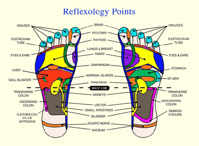 Foot Reflexology Points