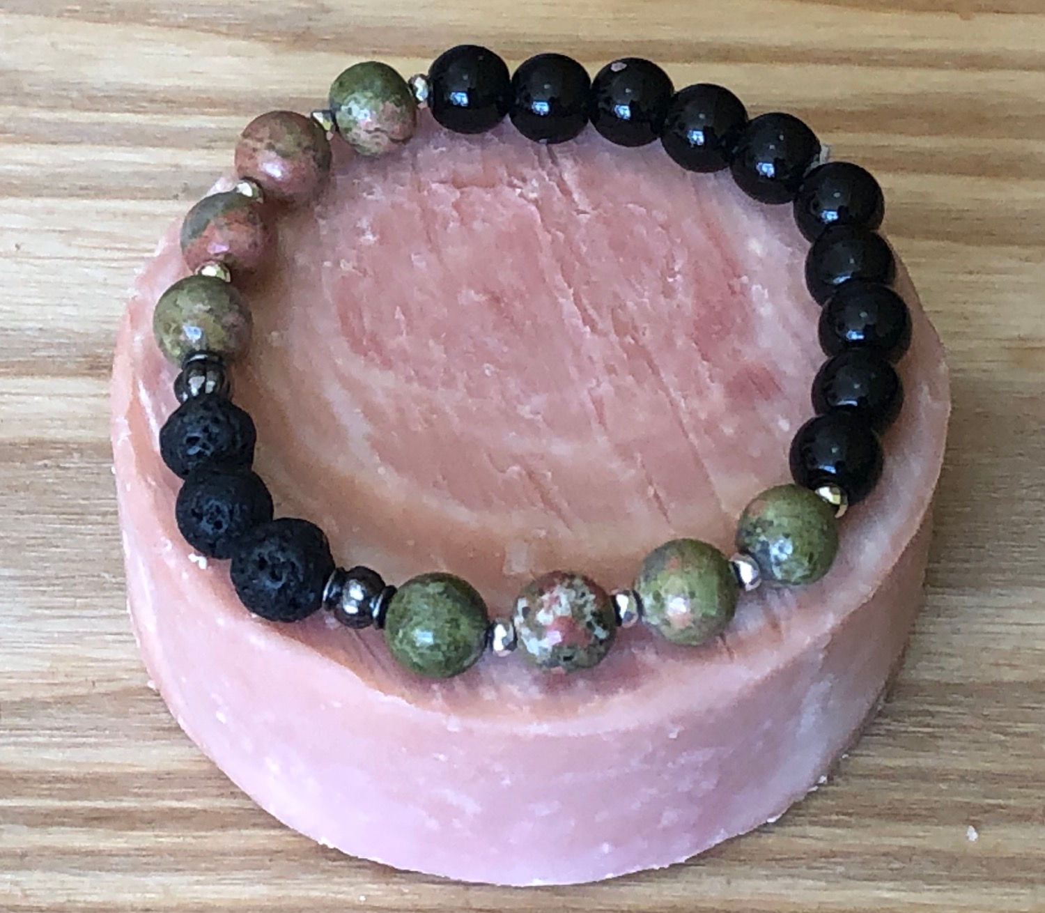 Essential Oil Bracelet “Anakite Jasper”