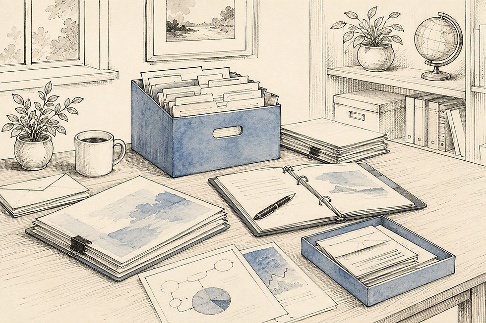 Document preservation workspace for a private-placement investor.