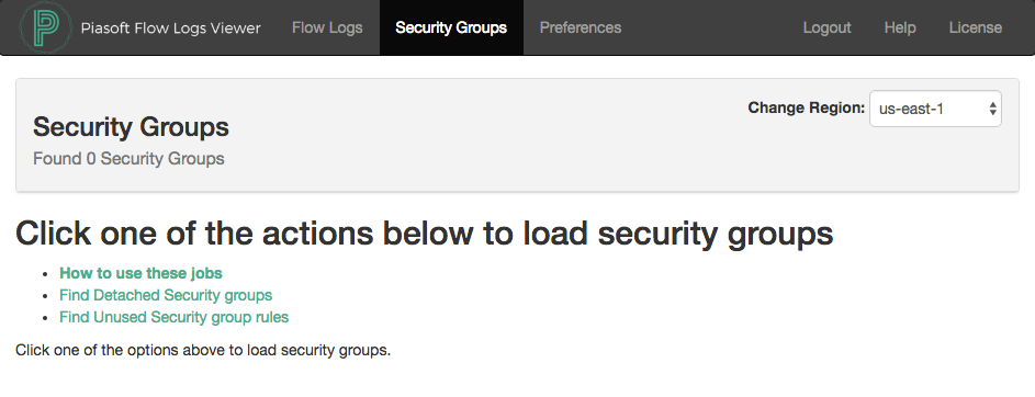 Find Unused Security group rules