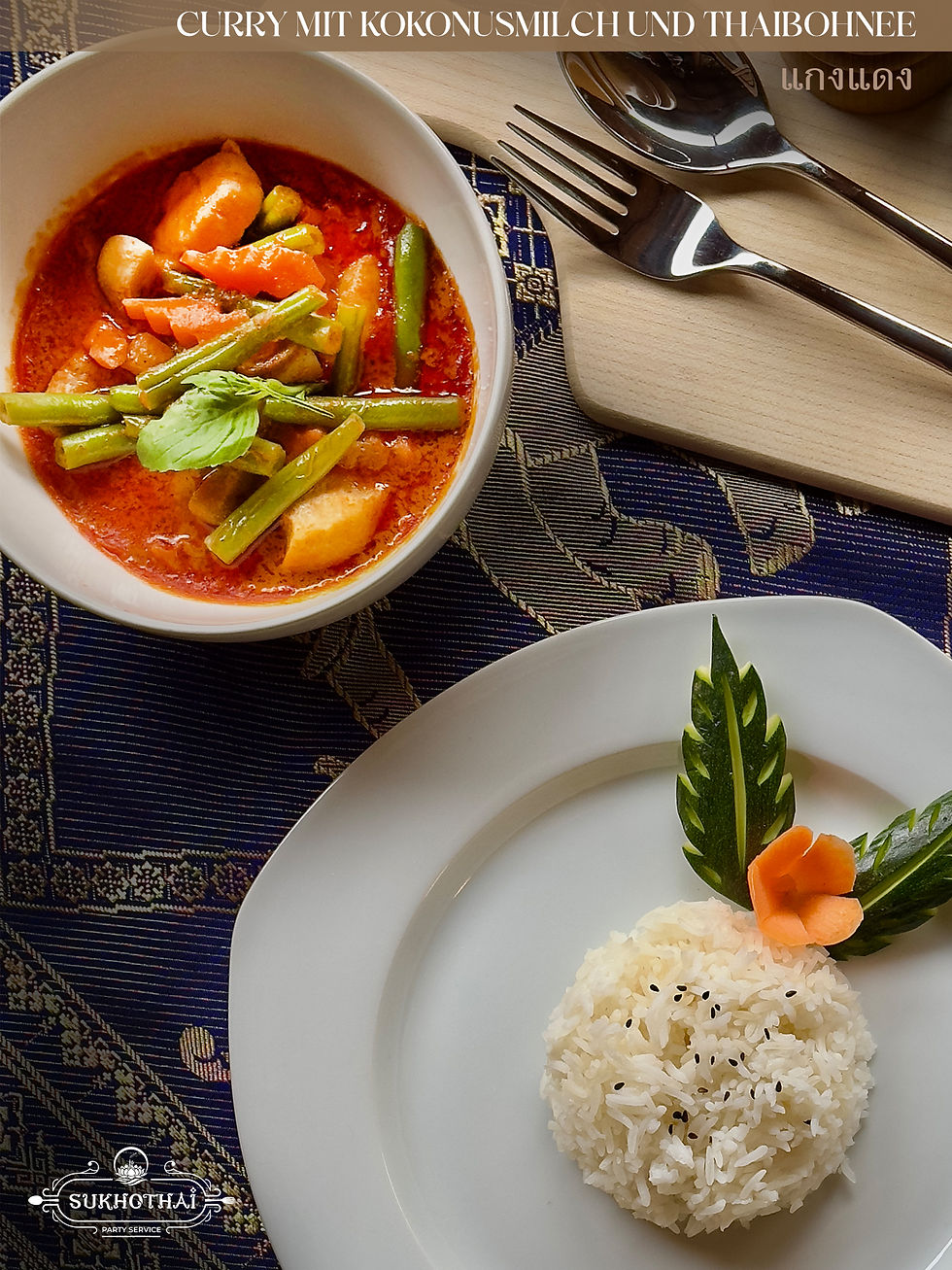 CURRY MIT KOKONUSMILCH UND THAIBOHNEE