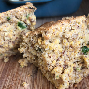 Vegan Roasted Poblano Cornbread