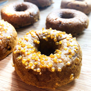 Baked Cinnamon Sugar Pumpkin Donuts (v/gf)