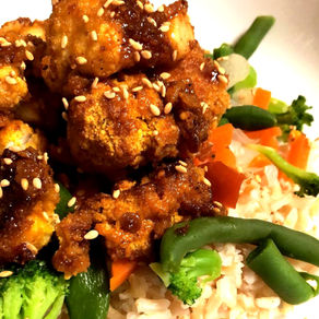 Crispy Cauliflower Sesame "Chik'in"