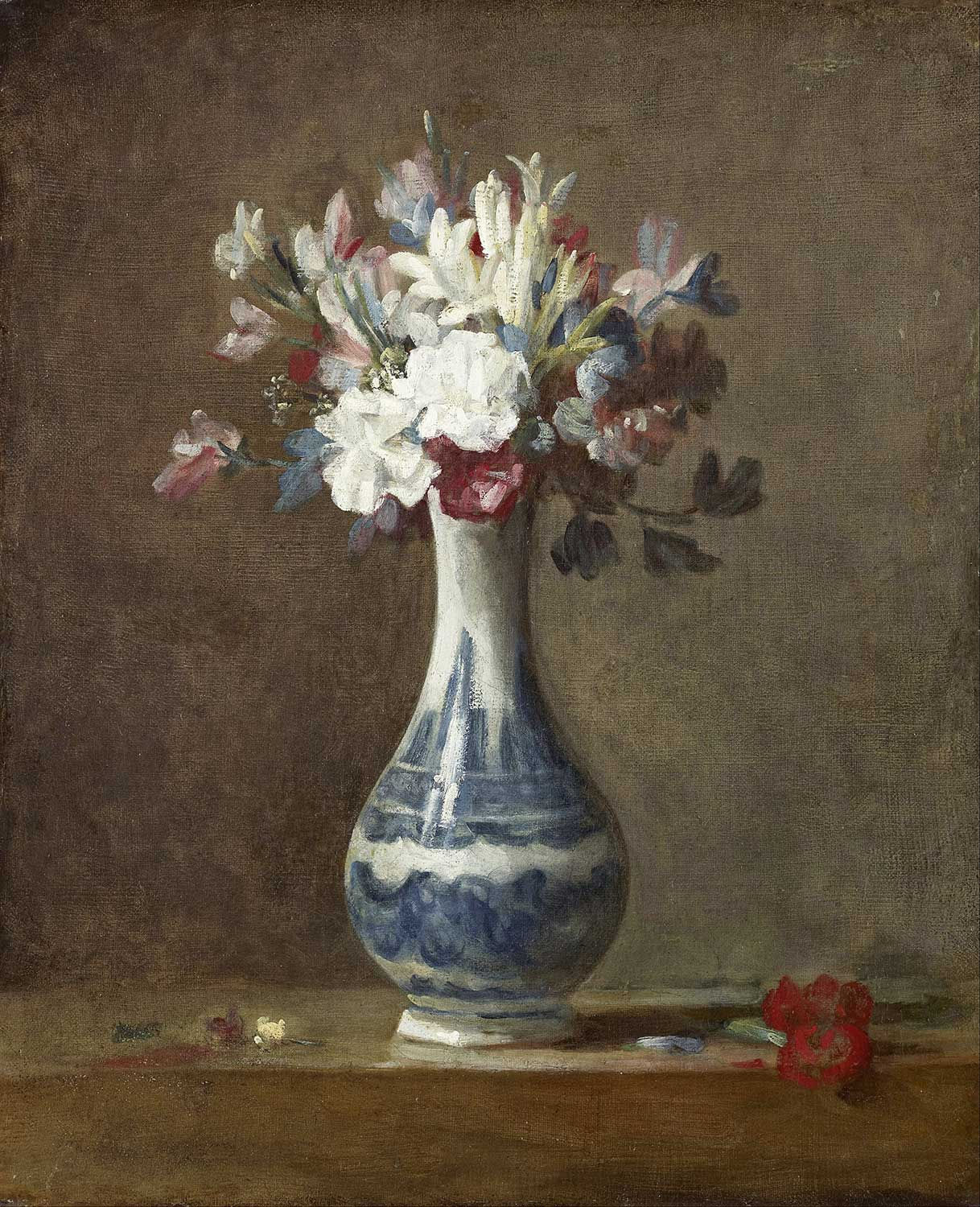 Jean Baptiste Simeon Chardin Flowers in a Vase Art Print