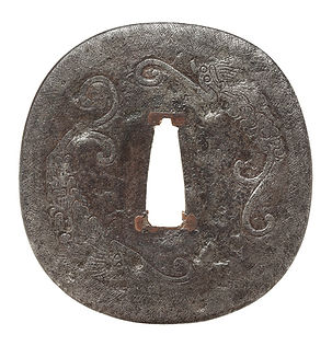 雨龍図鐔 無銘 甚五